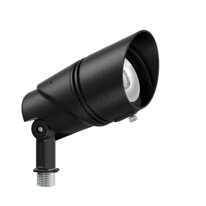 Kichler Varia 7in 1-Light Accent Light | Textured Black Aluminum | Landscape & Outdoor Accent | 1200 Lm Selectable CCT Dimmable LED | Model 16312BKT