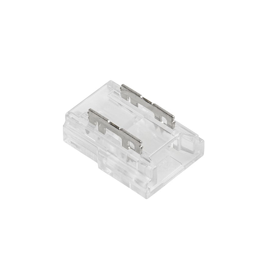Kichler COB Dry Tape Crimp Connector | Clear Plastic | Under Cabinet & Shelf Tape Light Jumper | 0.45 x 0.4 x 0.17 in | Model 1CCOBTWCLR
