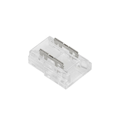 Kichler COB Dry Tape Crimp Connector | Clear Plastic | Under Cabinet & Shelf Tape Light Jumper | 0.45 x 0.4 x 0.17 in | Model 1CCOBTWCLR