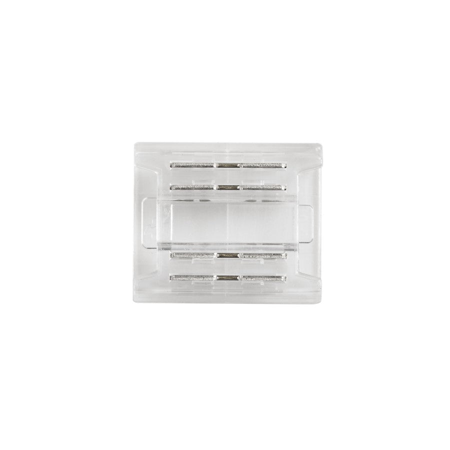 Kichler COB Tunable Tape to Tape Crimp Connectors | Clear Plastic Connector | Under Cabinet & Shelf Lighting | Model 1CTCOBTTCLR