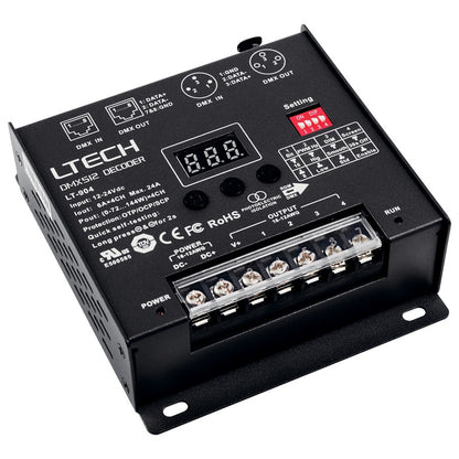 Kichler Wireless DMX 512 Decoder | Black Steel | Tape Light CCT Tuning Accessory | 5 x 4.5 x 1.5 in | Model 1DMXDBK