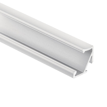 Kichler TE Series 96in 30/60-Degree Extrusion Kit | Silver Aluminum Surface-Mount Channel | Under-Cabinet & Stair Lighting | Model 1TEK3060SF8SIL