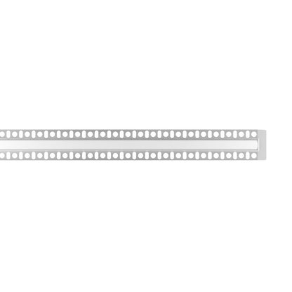 Kichler TE Series 96in Mud-In Extrusion Kit | Silver Aluminum Channel | In-Wall Drywall Installation | 96 x 1.7 x 0.6 in | Model 1TEKMUDSR8SIL