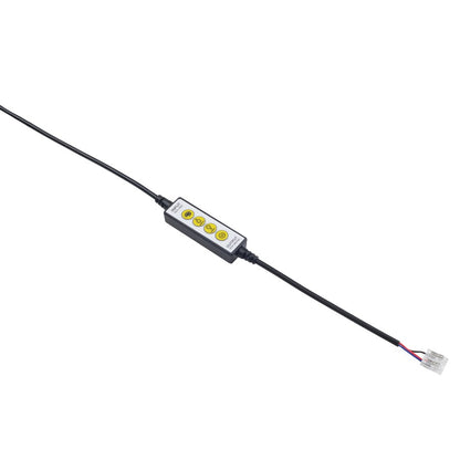 Kichler Tunable In-line Controller | Black Plastic | CCT Tuning & Dimming for Dry Tape Light | 2.25 x 0.75 x 0.5 in | Model 1TUNLCTRBK