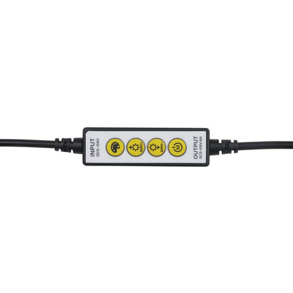 Kichler Tunable In-line Controller | Black Plastic | CCT Tuning & Dimming for Dry Tape Light | 2.25 x 0.75 x 0.5 in | Model 1TUNLCTRBK
