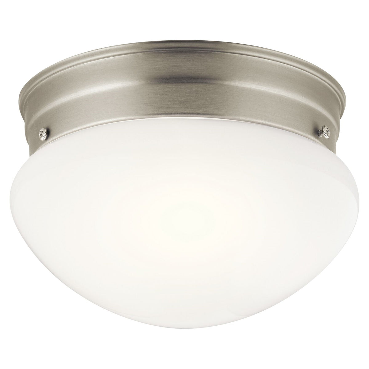 Kichler One Light Flush Mount, Brushed Nickel, Set of 12