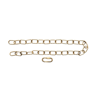 Kichler Chain Standard Gauge 36in Ceiling Chain | Polished Brass Stainless Steel | Ceiling Fan & Light Fixture Suspension | 36 in L | Model 2979PB