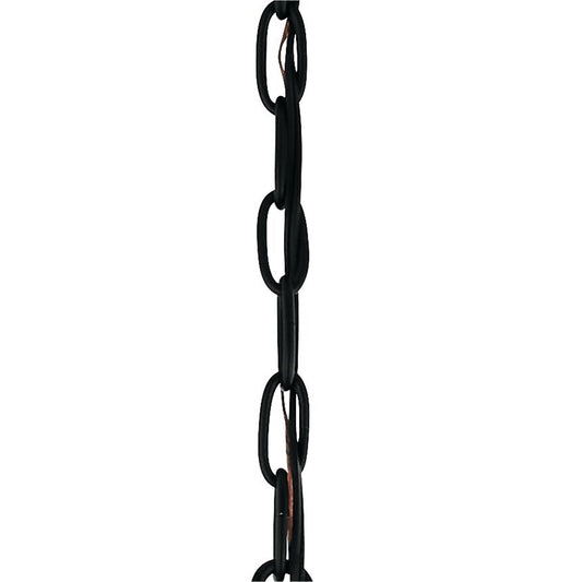 Kichler Accessory 36in Chain | Standard Gauge Black Steel | Pendant & Chandelier Suspension | 36 x 0.25 in | Model 2996BK
