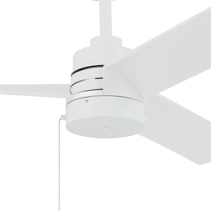 Kichler Spyn Lite 52" Ceiling Fan, Matte White/Matte White