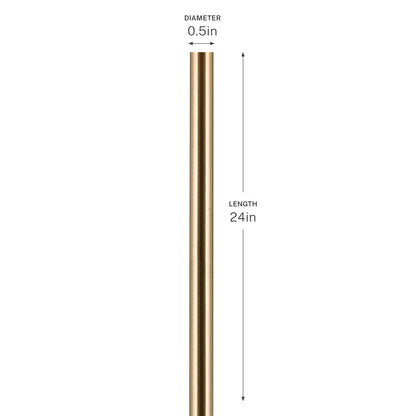 Kichler Accessory 24in Stem | Champagne Bronze Steel | Pendant & Chandelier Downrod | 24 in Length | Model 3038CPZ
