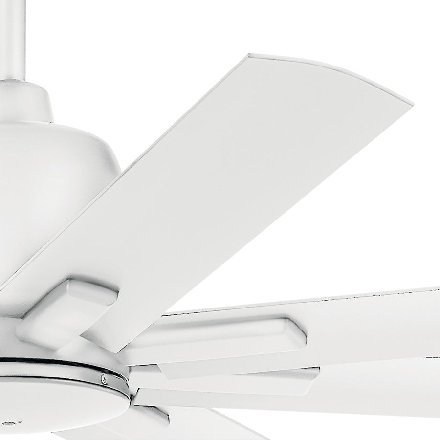 Kichler Breda 65" Ceiling Fan, Matte White/Matte White