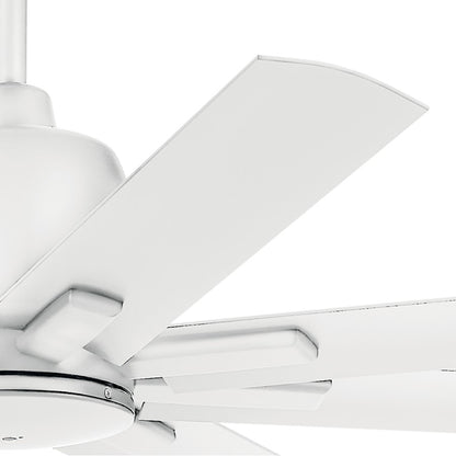 Kichler Breda 65" Ceiling Fan, Matte White/Matte White