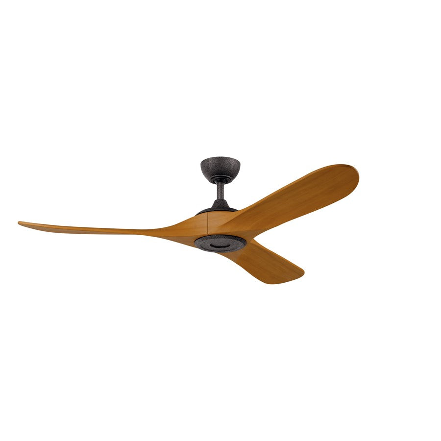 Kichler Mylo 1Lt 60" Ceiling Fan, Iron/Honey Maple/Satin Etched