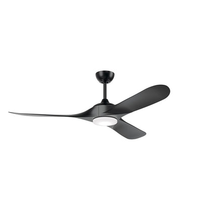 Kichler Mylo 1Lt 60" Ceiling Fan, Black/Black/Etched - 310660SBK