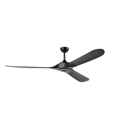 Kichler Mylo 1Lt 80" Ceiling Fan, Black/Black/Etched
