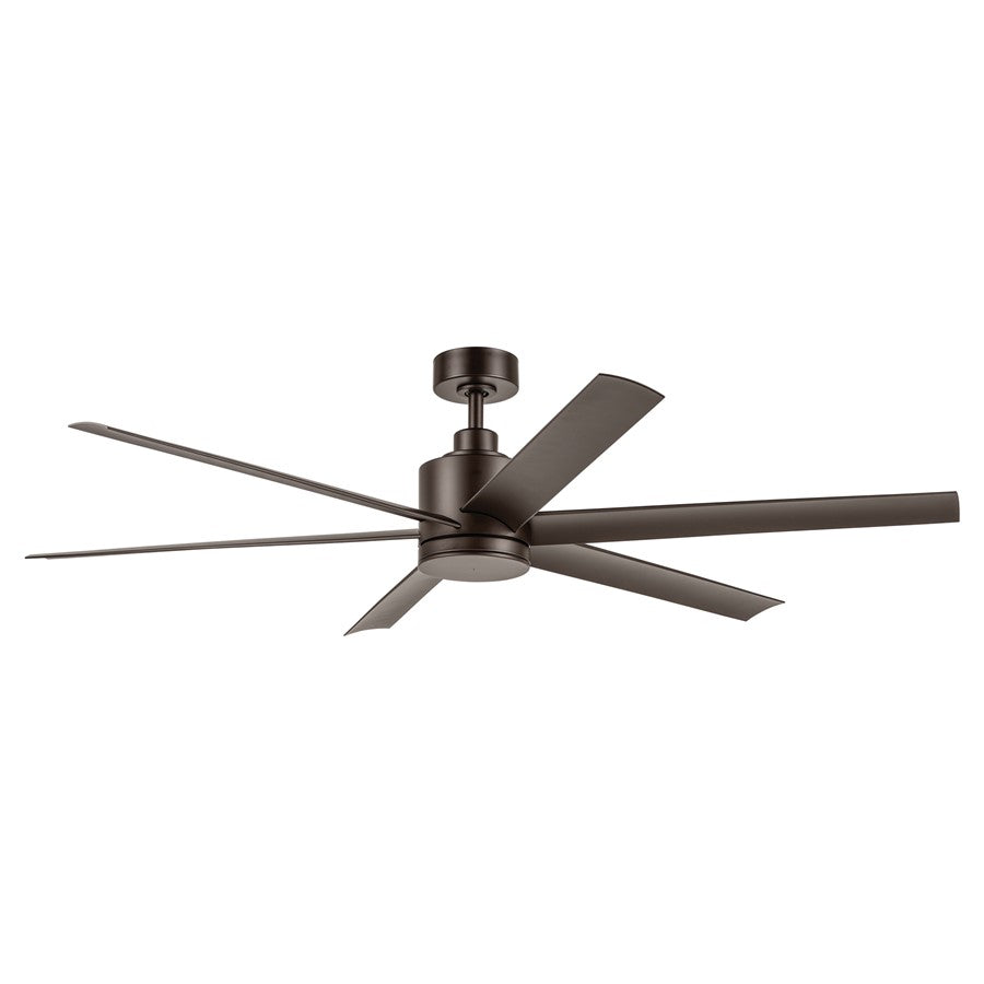 Kichler Loa 1Lt 65" Ceiling Fan, Natural Bronze/Bronze/Etched