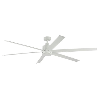Kichler Loa 1Lt 80" Ceiling Fan, Matte White/White/Satin Etched