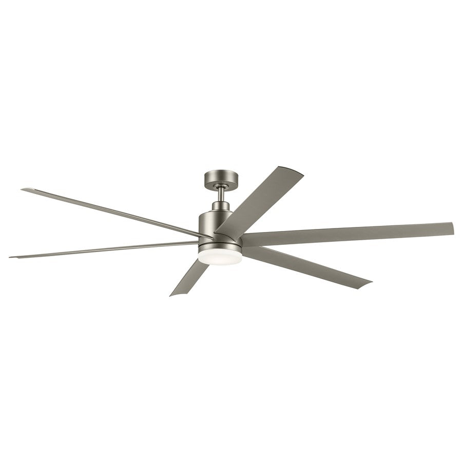 Kichler Loa 1Lt 80" Ceiling Fan, Painted Brushed Nickel/Silver/Etched - 310780NI