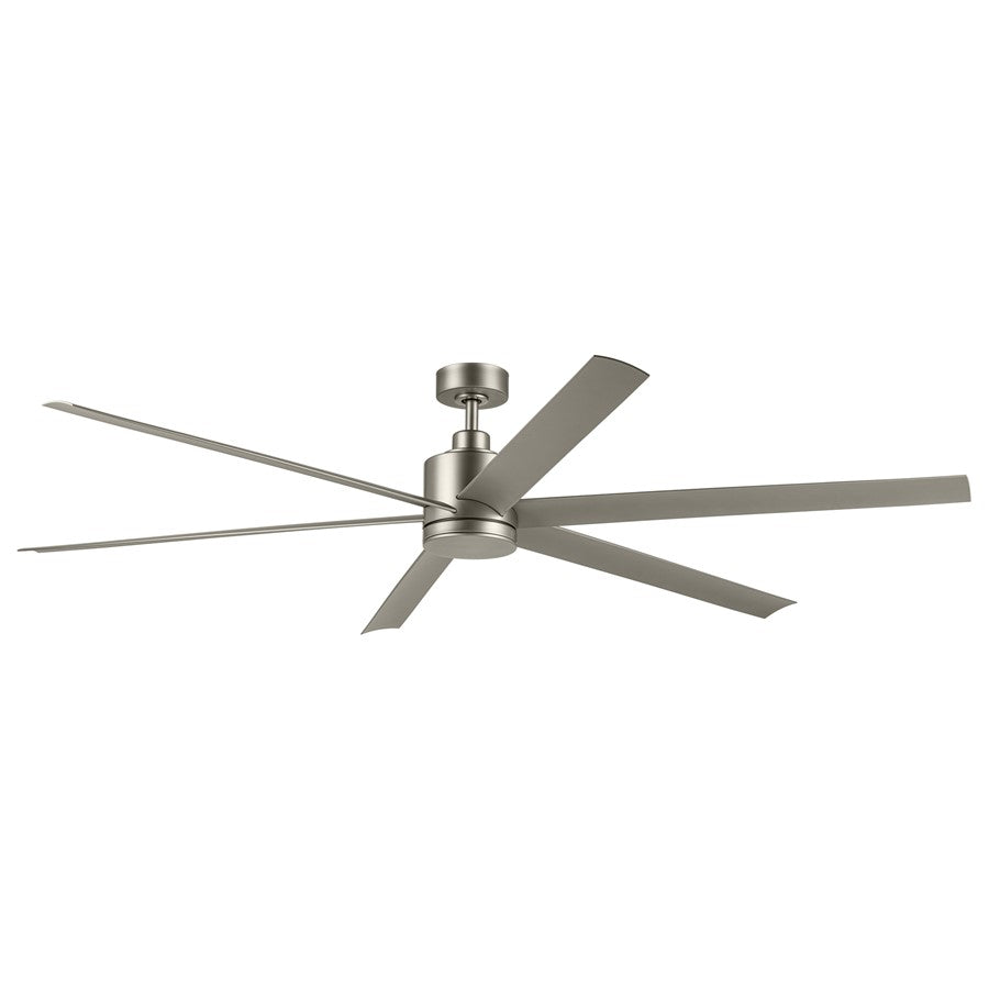 Kichler Loa 1Lt 80" Ceiling Fan, Painted Brushed Nickel/Silver/Etched