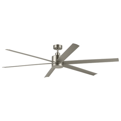 Kichler Loa 1Lt 80" Ceiling Fan, Painted Brushed Nickel/Silver/Etched