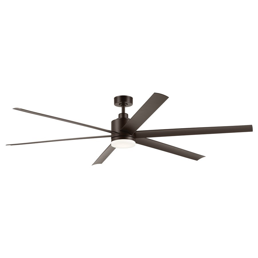 Kichler Loa 1Lt 80" Ceiling Fan, Natural Bronze/Bronze/Etched - 310780SNB