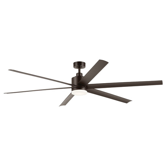 Kichler Loa 1Lt 80" Ceiling Fan, Natural Bronze/Bronze/Etched - 310780SNB