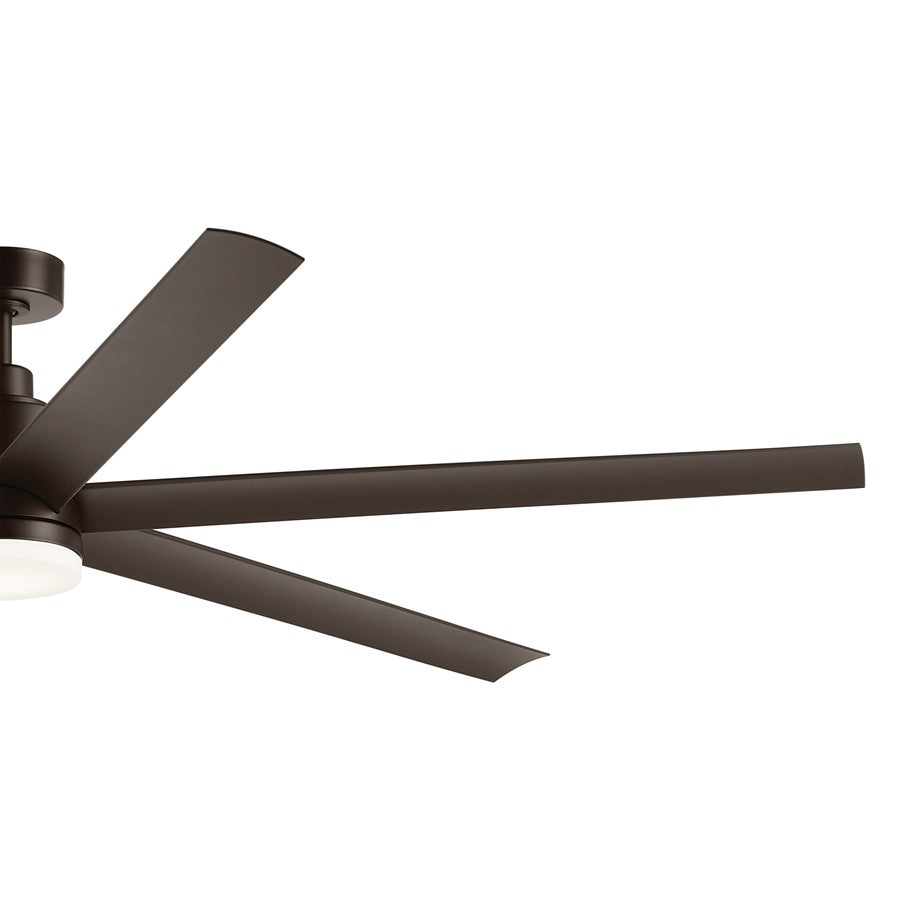 Kichler Loa 1Lt 80" Ceiling Fan, Natural Bronze/Bronze/Etched