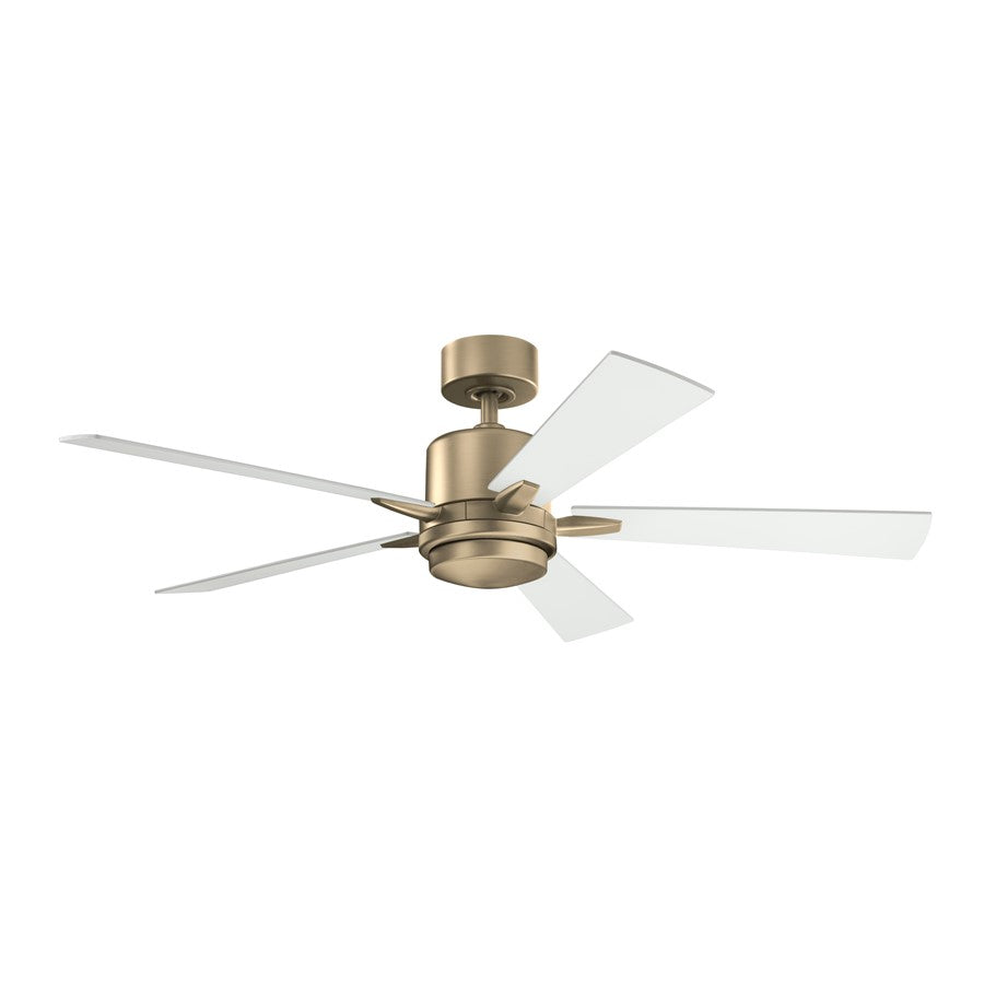Kichler Lucian Elite 52" Ceiling Fan, Champagne Bronze/Matte White - 330000CPZ