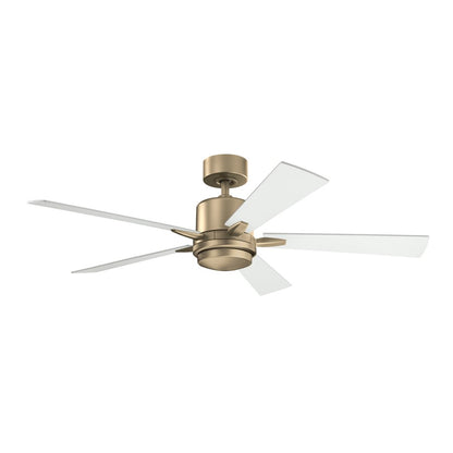 Kichler Lucian Elite 52" Ceiling Fan, Champagne Bronze/Matte White - 330000CPZ