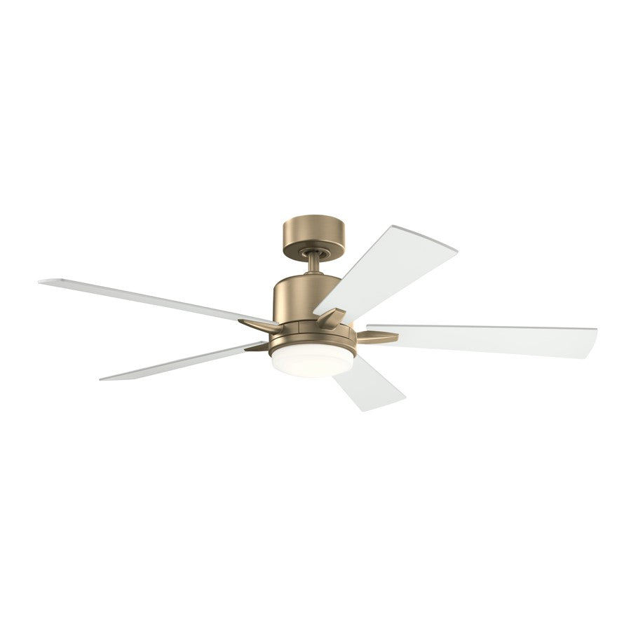 Kichler Lucian Elite 52" Ceiling Fan, Champagne Bronze/Matte White