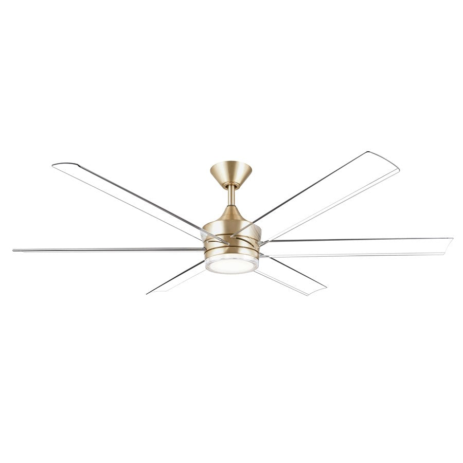 Kichler Solen 65in Ceiling Fan Translucent Blade Set | Clear Plastic | Modern Ceiling Fan Accessory | 30 x 4.5 x 0.13 in | Model 390065