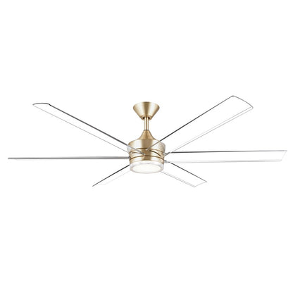 Kichler Solen 65in Ceiling Fan Translucent Blade Set | Clear Plastic | Modern Ceiling Fan Accessory | 30 x 4.5 x 0.13 in | Model 390065
