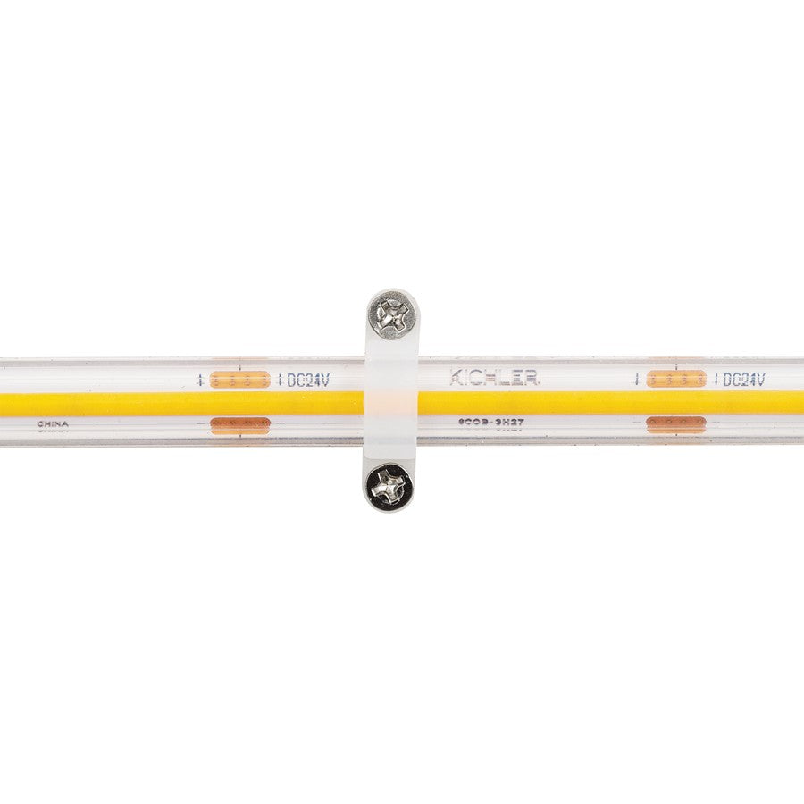 Kichler Wet Mechanical Fastener | Clear Silicone | Securing Wet Tape Light | 1.25 x 0.25 x 0.25 in | Model 3CLIPCLR