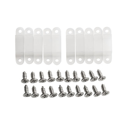 Kichler Wet Mechanical Fastener | Clear Silicone | Securing Wet Tape Light | 1.25 x 0.25 x 0.25 in | Model 3CLIPCLR