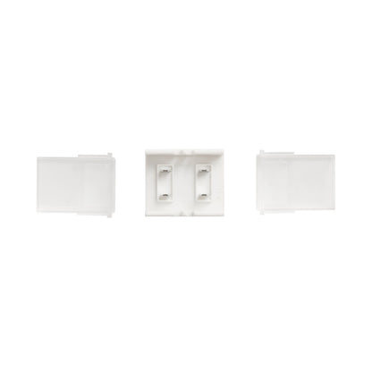 Kichler Wet Tape Accessories Tape to Tape Connector | White Plastic | Indoor & Outdoor Wet Locations | Joins Two Tape Sections | Model 3CTTWH
