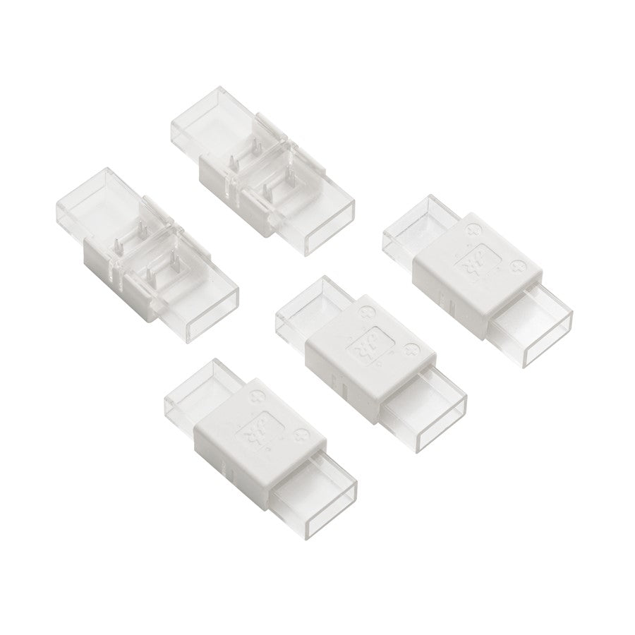 Kichler Wet Tape Accessories Tape to Tape Connector | White Plastic | Indoor & Outdoor Wet Locations | Joins Two Tape Sections | Model 3CTTWH
