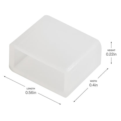 Kichler Wet Tape Accessories End Cap | Clear Plastic | Indoor & Outdoor Wet Locations | Protects Cut Tape Ends | Model 3ECCLR