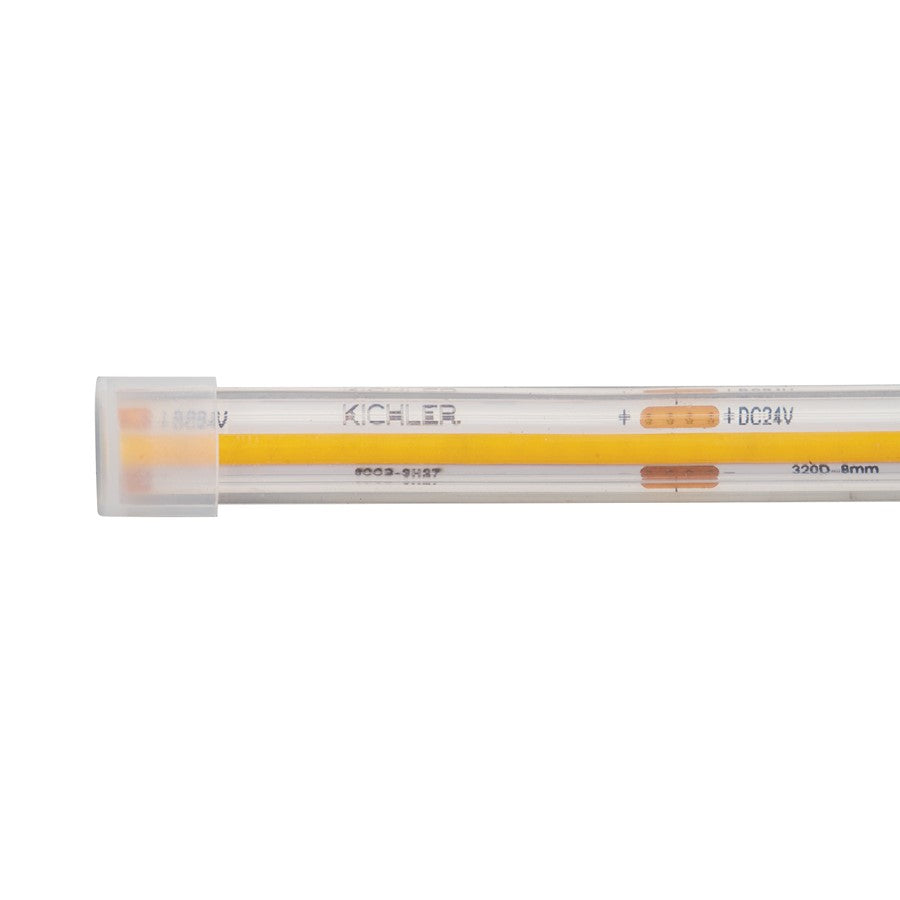 Kichler Wet Tape Accessories End Cap | Clear Plastic | Indoor & Outdoor Wet Locations | Protects Cut Tape Ends | Model 3ECCLR
