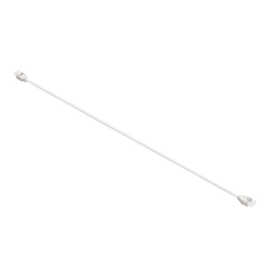 Kichler Wet 15in Jumper | White Plastic Tape Light Connector | Indoor & Outdoor Wet Locations | 15 x 0.6 x 0.33 in | Model 3J15WH