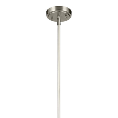 1 Light Bell 17.75" Pendant, Brushed Nickel