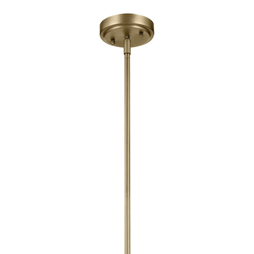 Kichler Everly 1 Light Bell 15.25" Pendant, Brass/Clear Seeded - 42141NBRCS