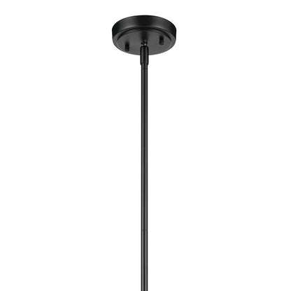 1 Light Cone 15.25" Pendant, Black