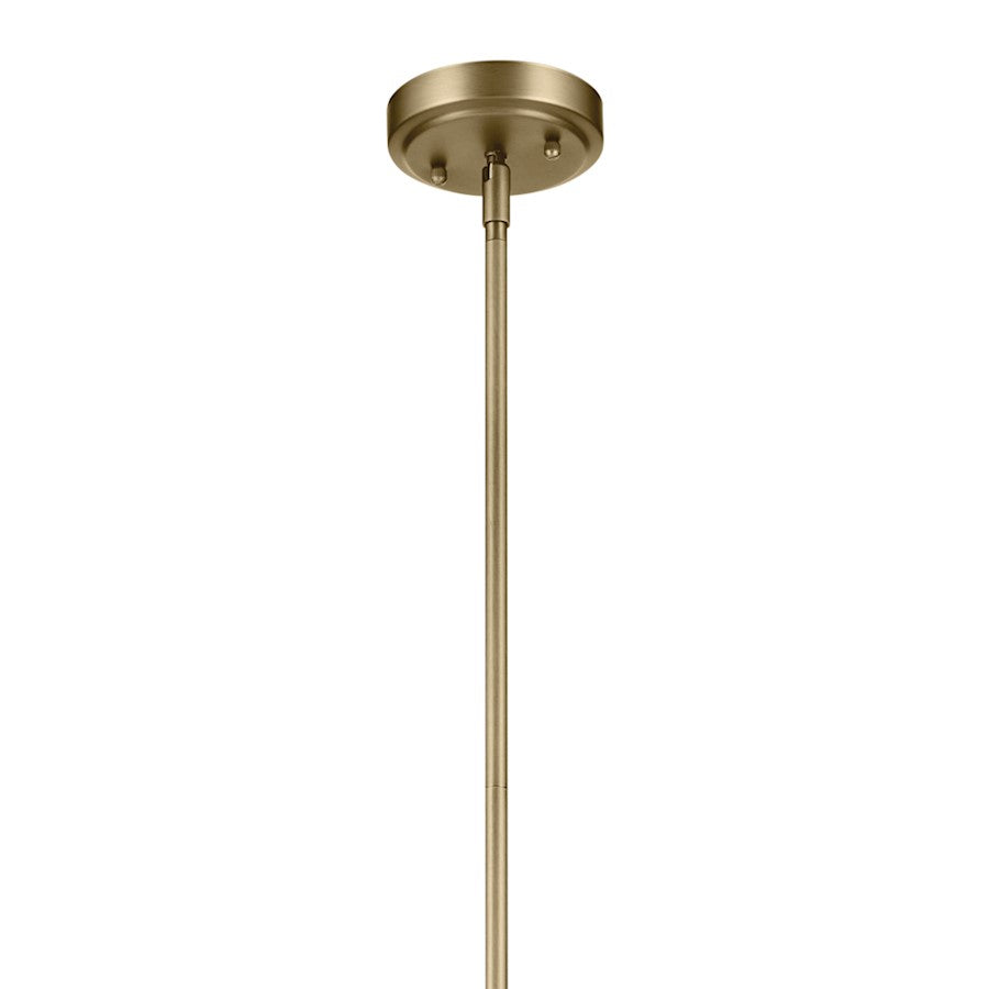 1 Light Cone 15.25" Pendant, Brass