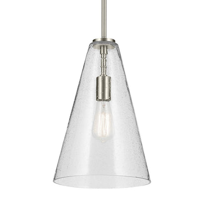 1 Light Cone 15.25" Pendant, Nickel