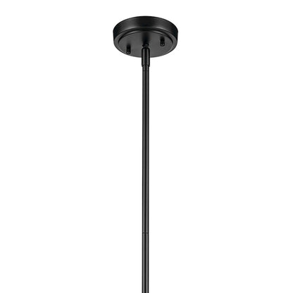 1 Light Cone 15.5" Pendant, Black