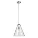 Kichler Everly 1 Light Cone 15.5" Pendant, Chrome/Clear - 42200CH