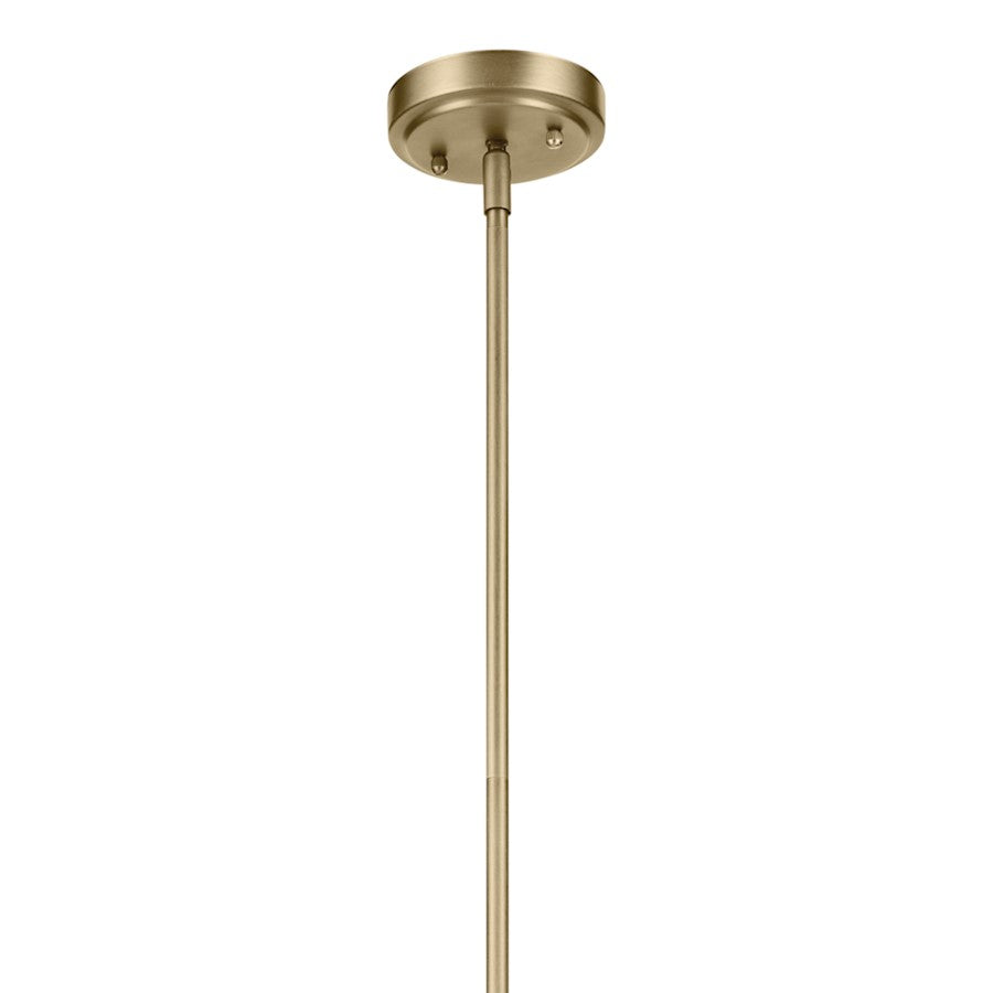 1 Light Cone 15.5" Pendant, Brass