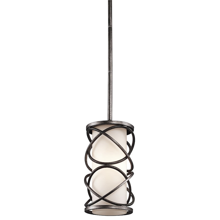 Kichler Krasi 5in 1-Light Pendalette | Transitional Warm Bronze and Satin Etched Opal Glass | Kitchen Island & Dining Room | Model 42467WMZ