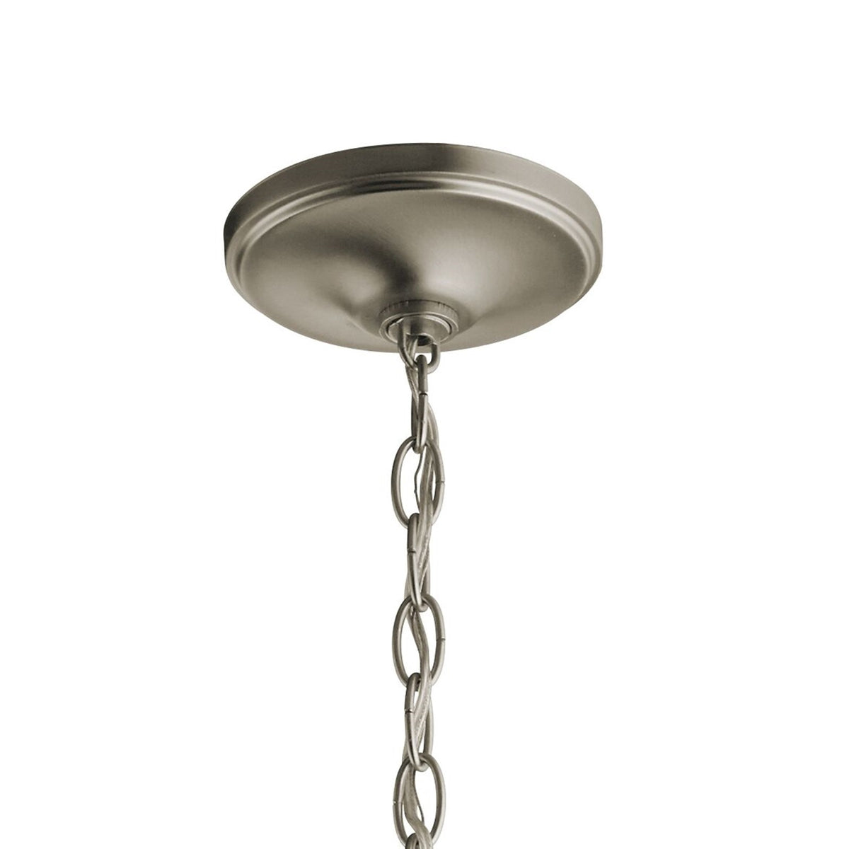 Kichler Larkin 18in 6-Light Foyer Chandelier | Traditional Brushed Nickel Steel | Entryway & Two-Story Foyer | 18 x 36 in | Model 42568NI