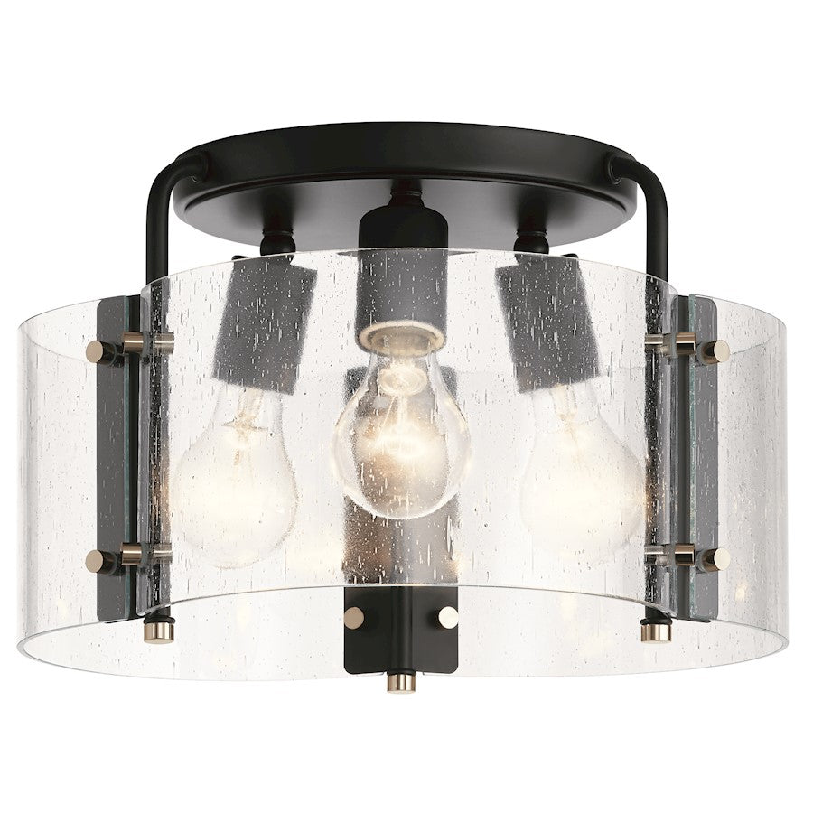 Kichler Thoreau Light Semi Flush, Black